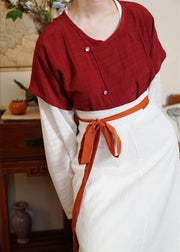 Taozi Guodong 桃子果冻 Peach Jelly Modernized Tang Dynasty Beizi Banbi Top & Poqun Skirt Set