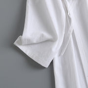 Luo Ying 落英 Falling Petals Song & Ming Pure Cotton Jiaoling Changshan Long Top