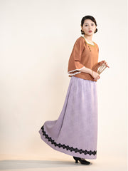 Meng Tan 梦田 Field of Dreams 1920s Restoration Square Collar Bell Sleeve Top