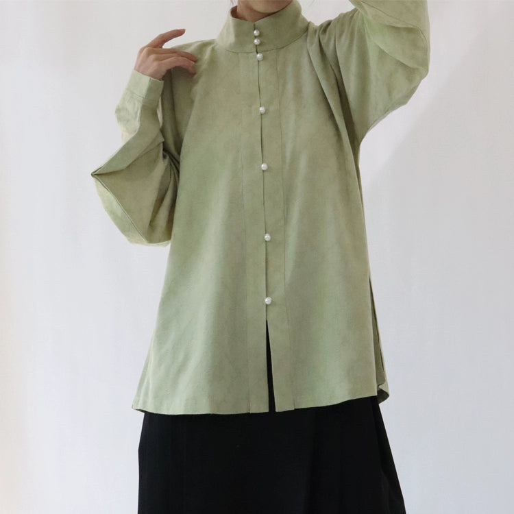 Matcha 抹茶 Ming Liling Duijin Duanshan Standing Collar Shirt