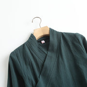 Xiang Shan 香山 Fragrant Hills Unisex Pure Cotton Cross Collar Top