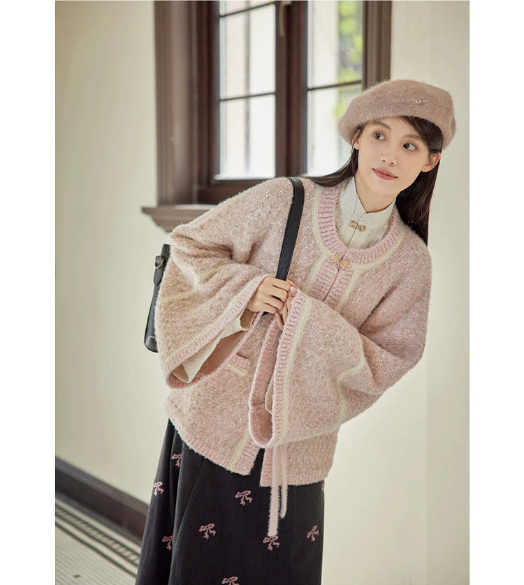 Yanyan Xiaxia 烟烟霞霞 Smoky Haze Modernized Ming Dynasty Yuanling Duan Ao Round Collar Coat