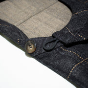 Mo Qi 墨棋 Ink Chess Modernized Early Ming Tweed Pleated Yuanlingpao Round Collar Coat