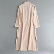 Luo Ying 落英 Falling Petals Song & Ming Pure Cotton Jiaoling Changshan Long Top