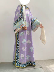 Qiongzhi Yulu 琼枝玉露 Delectable Wine Qing Dynasty Embroidered Hyacinths Manchurian Changpao Robe