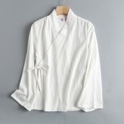 Xiang Shan 香山 Fragrant Hills Unisex Pure Cotton Cross Collar Top