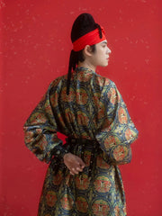Mogao 莫高 Tang Dynasty Unisex Mandala Brocade Yuanlingpao Robe