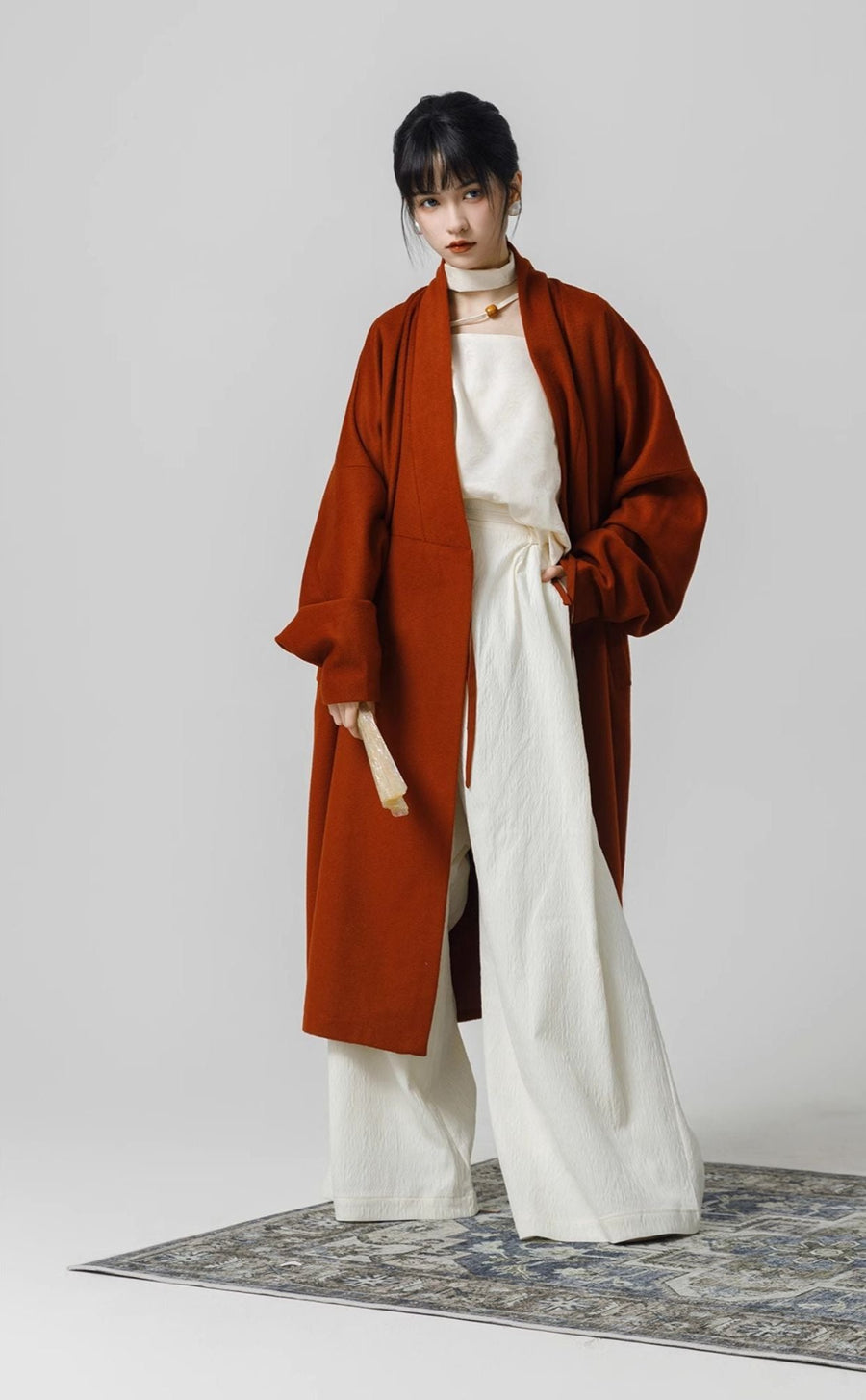 Hou Xue 厚雪 Heavy Snow Modernized Han Dynasty Wool Trench Coat