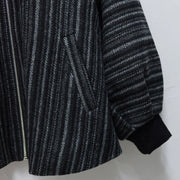 Chen Ji 沉寂 Silence Modernized Men's Wool Tweed Zip-Up Jacket