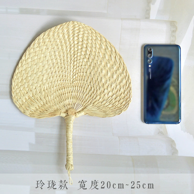 Zhu Shan 竹扇 Old-Fashioned Portable Woven Unisex Bamboo Fan