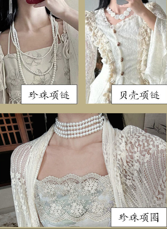 Zi Zhi 紫栀 Purple Gardenia Neo Chinese Lace Hezi Dress