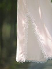 Zhuo Dian 桌垫 Doily Lace Trim Qipao Slip Dress Undergarment