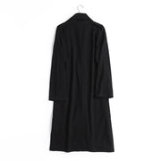 Wu Ji 无迹 Leave No Trace Song & Ming Unisex Cotton Linen Parallel Panel Long Cardigan