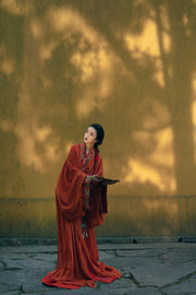 Tian Wen 天问 Asking the Heavens Modernized Warring States Zhiju Straight Hem Robe Set