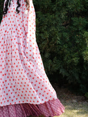 Xin Qing 心晴 Clear Heart Modernized Ming Dynasty Cotton Tieli & Baidiequn Set