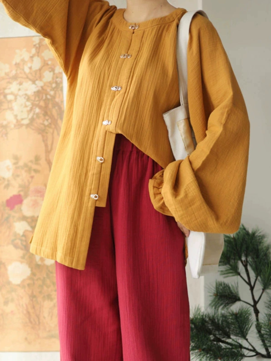 Gui Lu 归路 The Path Home Modernized Tang Ming Cotton Trousers Set