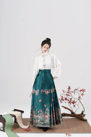 Yan Zhu 烟渚 Misty Riverbank Ming Dynasty Liling Duijin Standing Collar Top