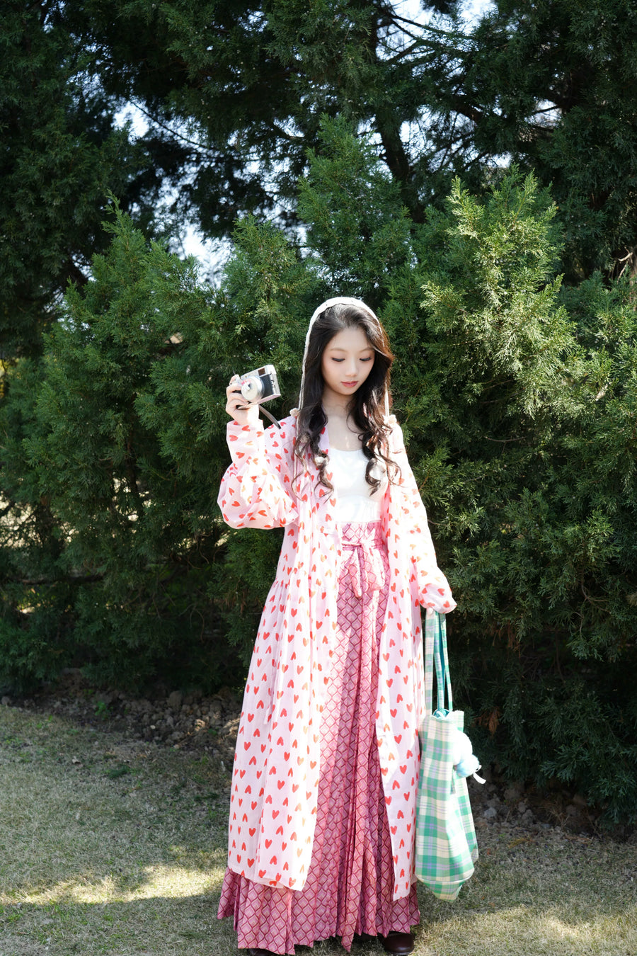 Xin Qing 心晴 Clear Heart Modernized Ming Dynasty Cotton Tieli & Baidiequn Set