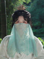 Zu Jiang 俎姜 Embroidered Veil Hanfu Fairy Accessory