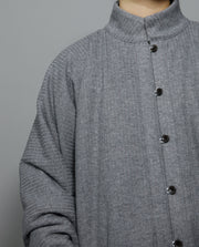 Wenrou Lan 温柔澜 Tender Billows Modernized Ming Dynasty Unisex Standing Collar Knitted Fleece-Lined Top