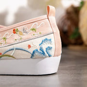 Summer Garden 夏季花园 Qing Dynasty Embroidered Rising Cloud Dengyun Shoes