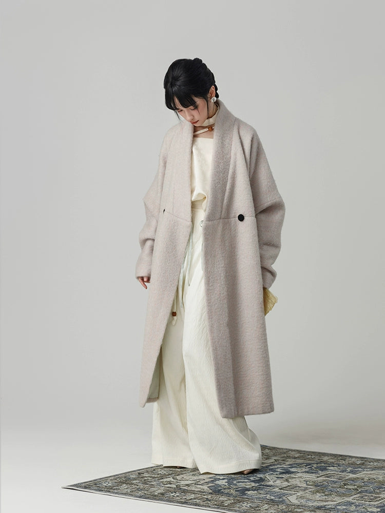 Hou Xue 厚雪 Heavy Snow Modernized Han Dynasty Wool Trench Coat