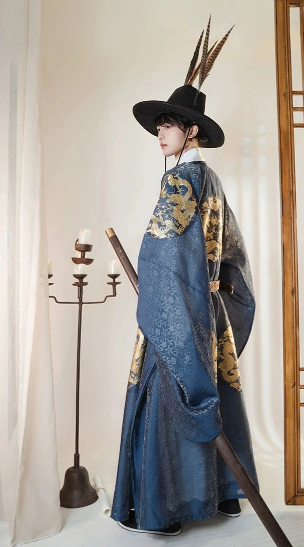 Ming Jing 明镜 Mirror of Ming Dynasty Men's & Unisex Dragon Yuanlingpao Robe