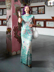 Luo Shen 洛神 Goddess of the River Luo New Chinese Style Off-Shoulder Dress