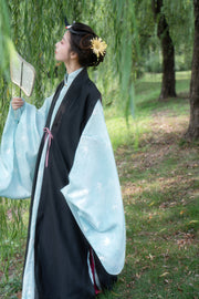 Luoyan Qi 落燕栖 A Swallow's Perch Late Ming Dynasty Swallow Changshan Long Shirt & Summer Bijia Vest Set