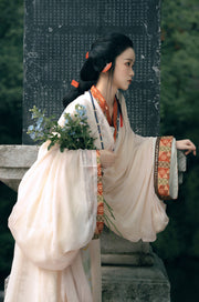 Tian Wen 天问 Asking the Heavens Modernized Warring States Zhiju Straight Hem Robe Set