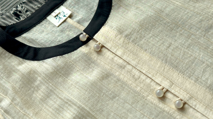 Xiang Cao 香草 Vanilla Modernized Ming Dynasty Summer Bijia Vest Set
