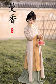 Nong Cun 农村 Countryside Song Dynasty Commoner's Daily Cotton Liangpianqun & Beizi Ruqun Set