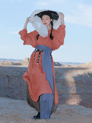 Qian Xun 千尋 Chihiro Tang Dynasty Spring & Autumn Yuanlingpao Round Collar Robe