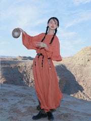 Qian Xun 千尋 Chihiro Tang Dynasty Spring & Autumn Yuanlingpao Round Collar Robe