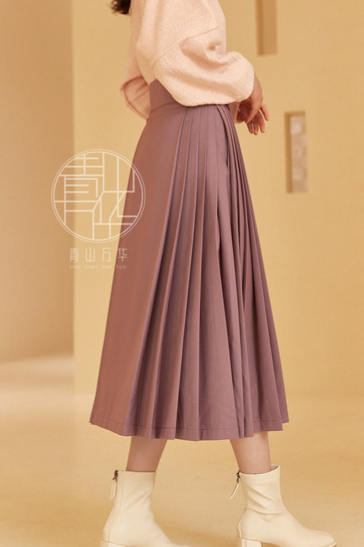 Shang Ban 上班 Work Commute Modernized Ming Dynasty Midi Mamian Skirt