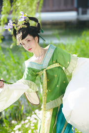 Qingbei Xu 倾杯序 Prelude to the Tilting Cup Sui & Northern Southern Dynasty Guiyi Swallow Tail Ruqun Set