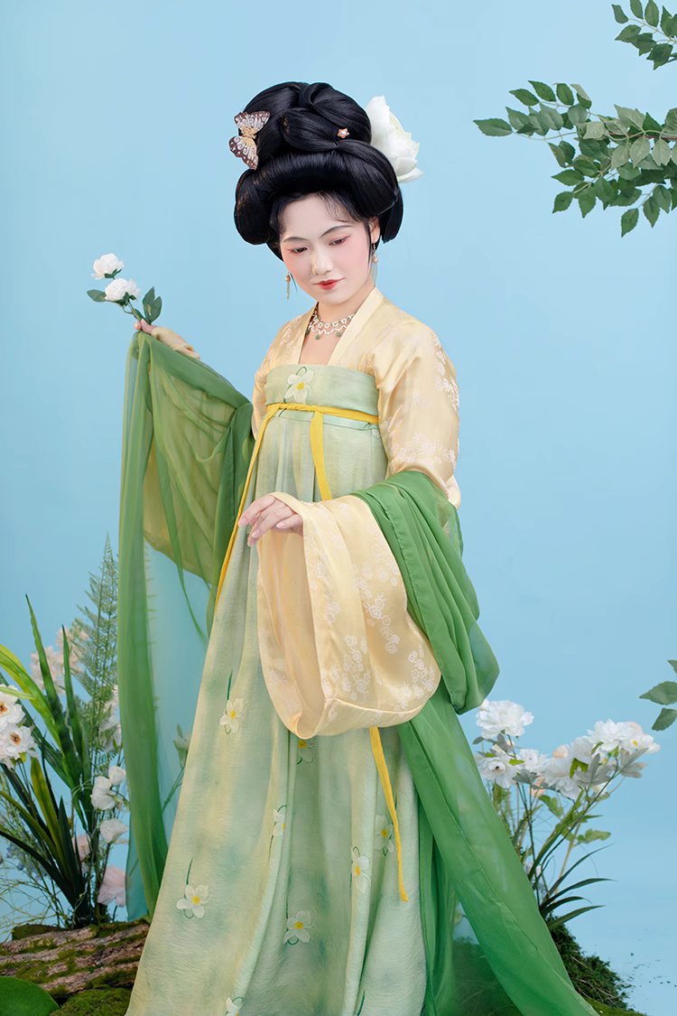 Ning Meng 柠檬 Lemon Fairy Tang Dynasty Qixiong Ruqun Daxiushan Set