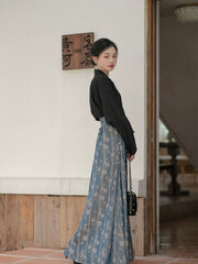 Xuqu 序曲 Modernized Song Dynasty Three Panel Skirt Ruqun Set