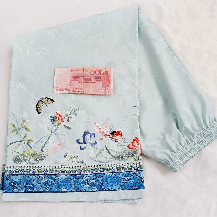 Xiao Jinyu 小金玉 Little Golden Pond Qing Dynasty Embroidered Chenku Trousers