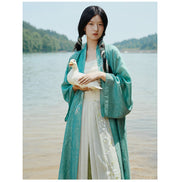 (Presale) Distant Forest 尽林处 Modernized Song Dynasty Embroidered Bamboo Beizi & Baidiequn Set
