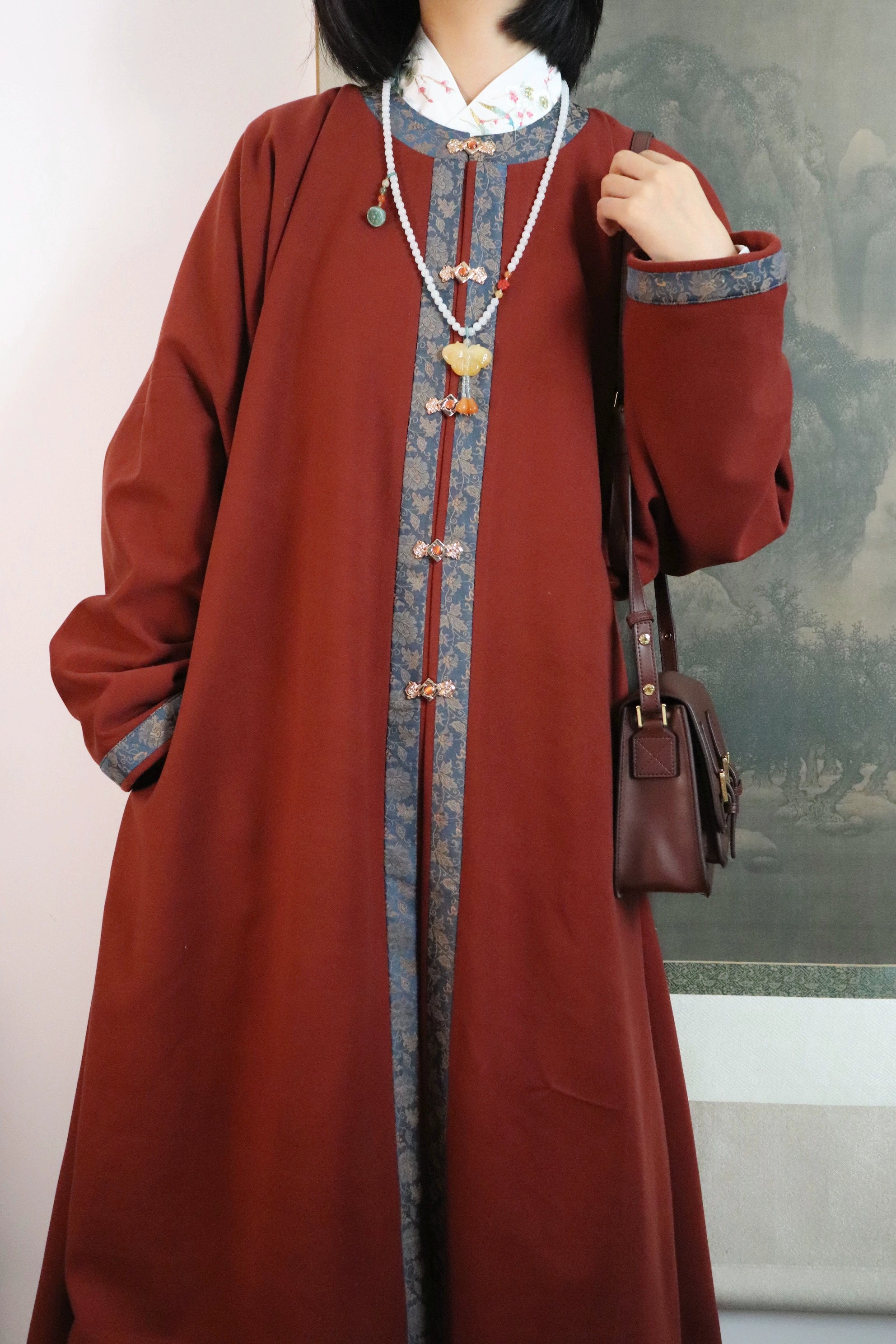 Wanli 万历 Wanli Era Ming Dynasty Round Collar Winter Coat