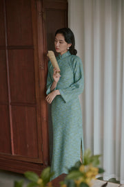 Ling Nan 岭南 Southern Ridge 1930s Knit Long Sleeve Winter Qipao