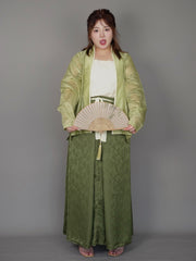 Yazhu 雅竹 Serene Bamboo Grove Song Dynasty Plus Size Feijixiu Top & Sanjianqun Skirt Set