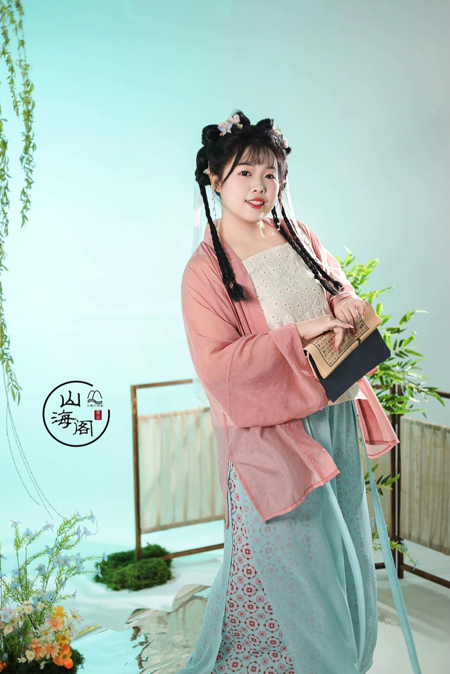 Chun Sheng 春笙 Spring Flute Modernized Song Dynasty Plus Size Beizi Top & Songku Pants Set