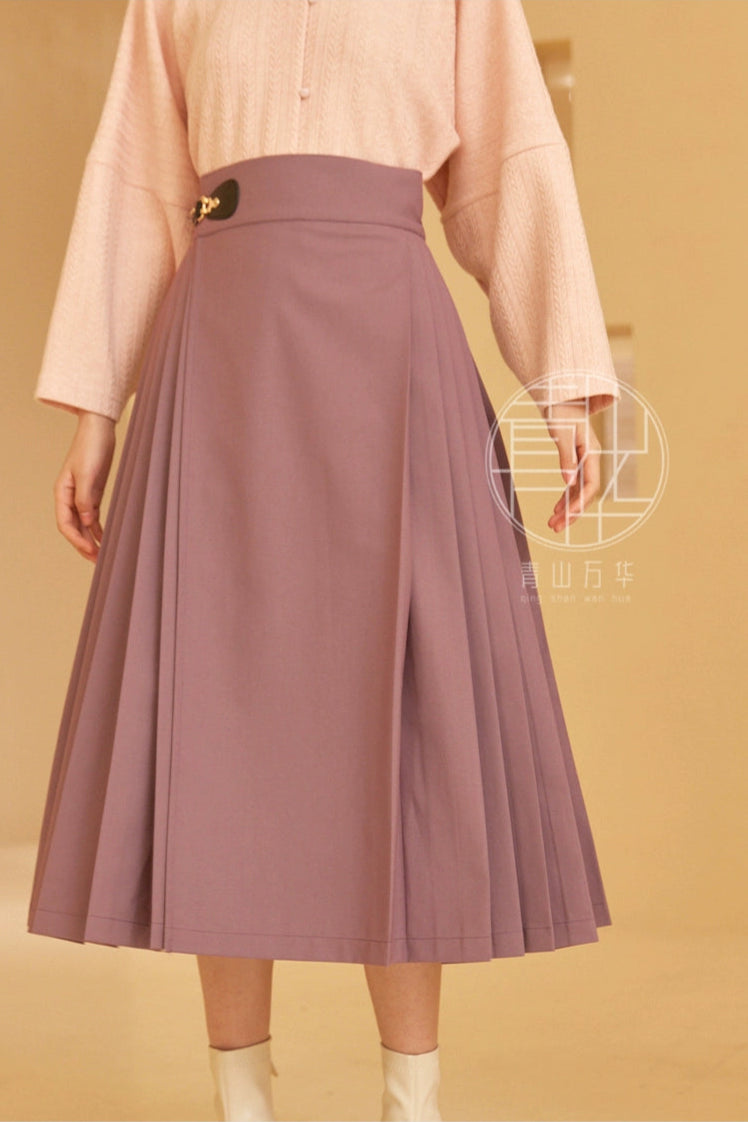 Shang Ban 上班 Work Commute Modernized Ming Dynasty Midi Mamian Skirt