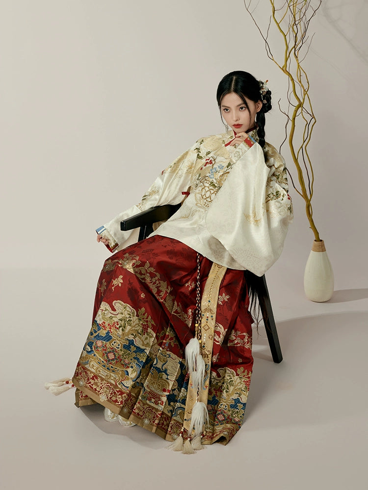 Jiuyao Jinzhi 九曜金枝 Golden Branch Ming Dynasty Jiaoling Aoqun Cloud Collar Set