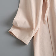 Luo Ying 落英 Falling Petals Song & Ming Pure Cotton Jiaoling Changshan Long Top