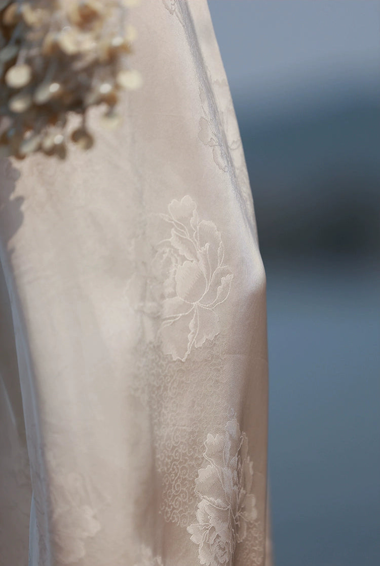 Si 似 Appearing 1920s Beaded Jacquard Qipao Petticoat Underskirt