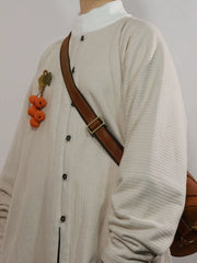 Wenrou Lan 温柔澜 Tender Billows Modernized Ming Dynasty Unisex Standing Collar Knitted Fleece-Lined Top