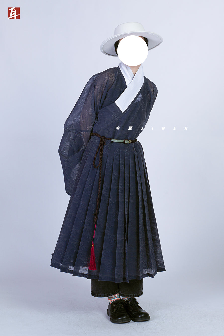 Hong Wudi 洪武帝 Emperor Hong Wu Ming Dynasty Cloud Jacquard Tieli Unisex Robe